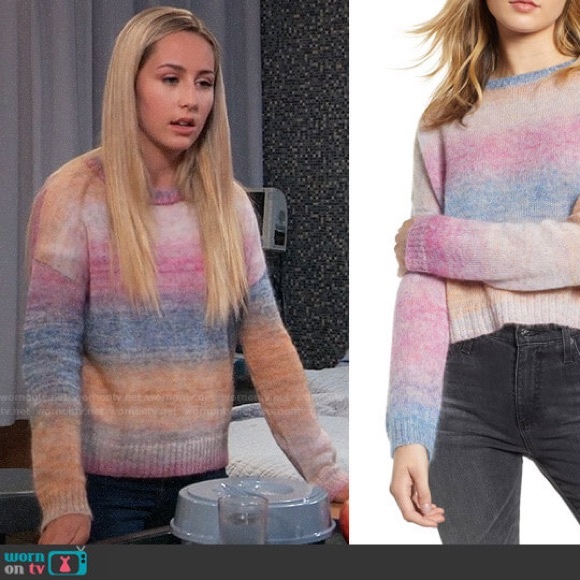 Rails Camille Rainbow Sweater Womens Large Mohair Super Soft Long Sleeve EUC - Picture 14 of 15